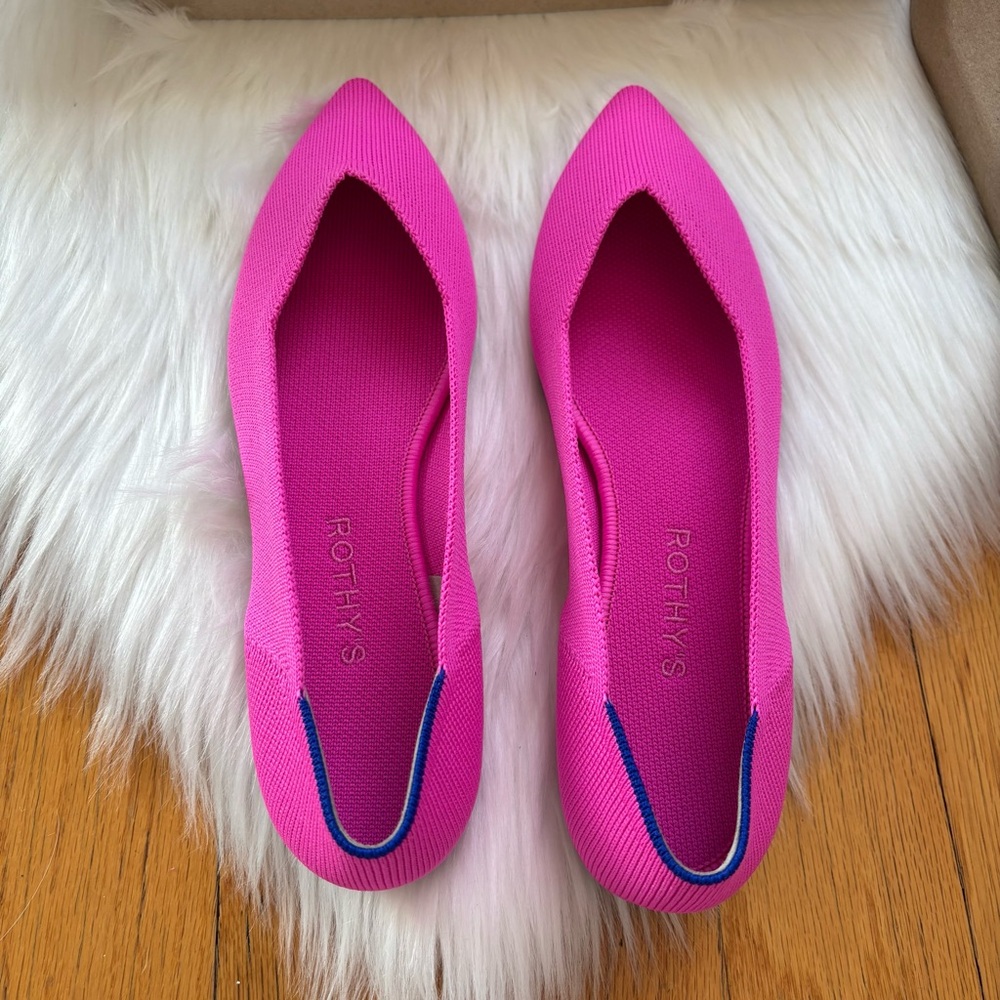 Pink Pointed Toe Rothy’s Flats - Picture 5 of 6